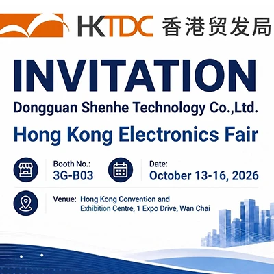 HKTDC Hong Kong Electronics Fair (Autumn Edition) 2026 – Meet Shenhe Tech's New Robot Vacuum & Vacuum Cleaner Series at Booth 3G-B03