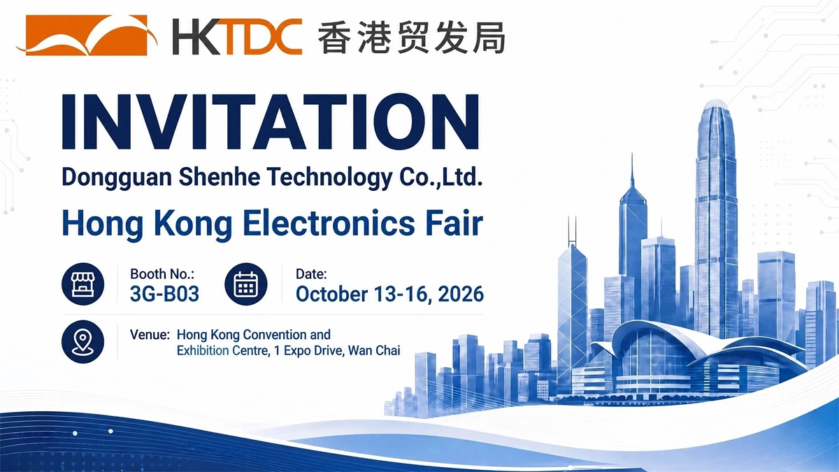 HKTDC Hong Kong Electronics Fair (Autumn Edition) 2026 – Meet Shenhe Tech's New Robot Vacuum & Vacuum Cleaner Series at Booth 3G-B03